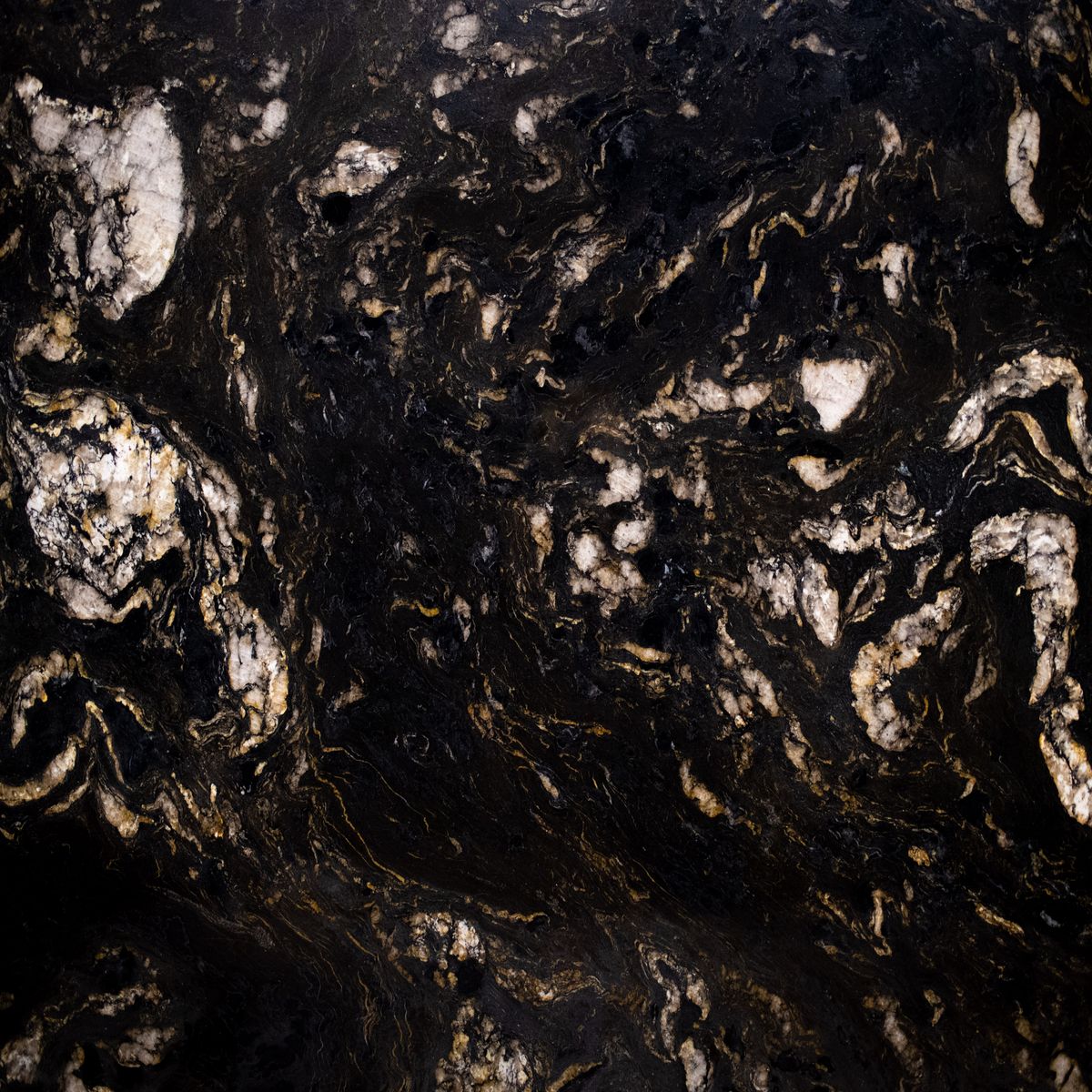 titanium - cosmic black - forest black granites