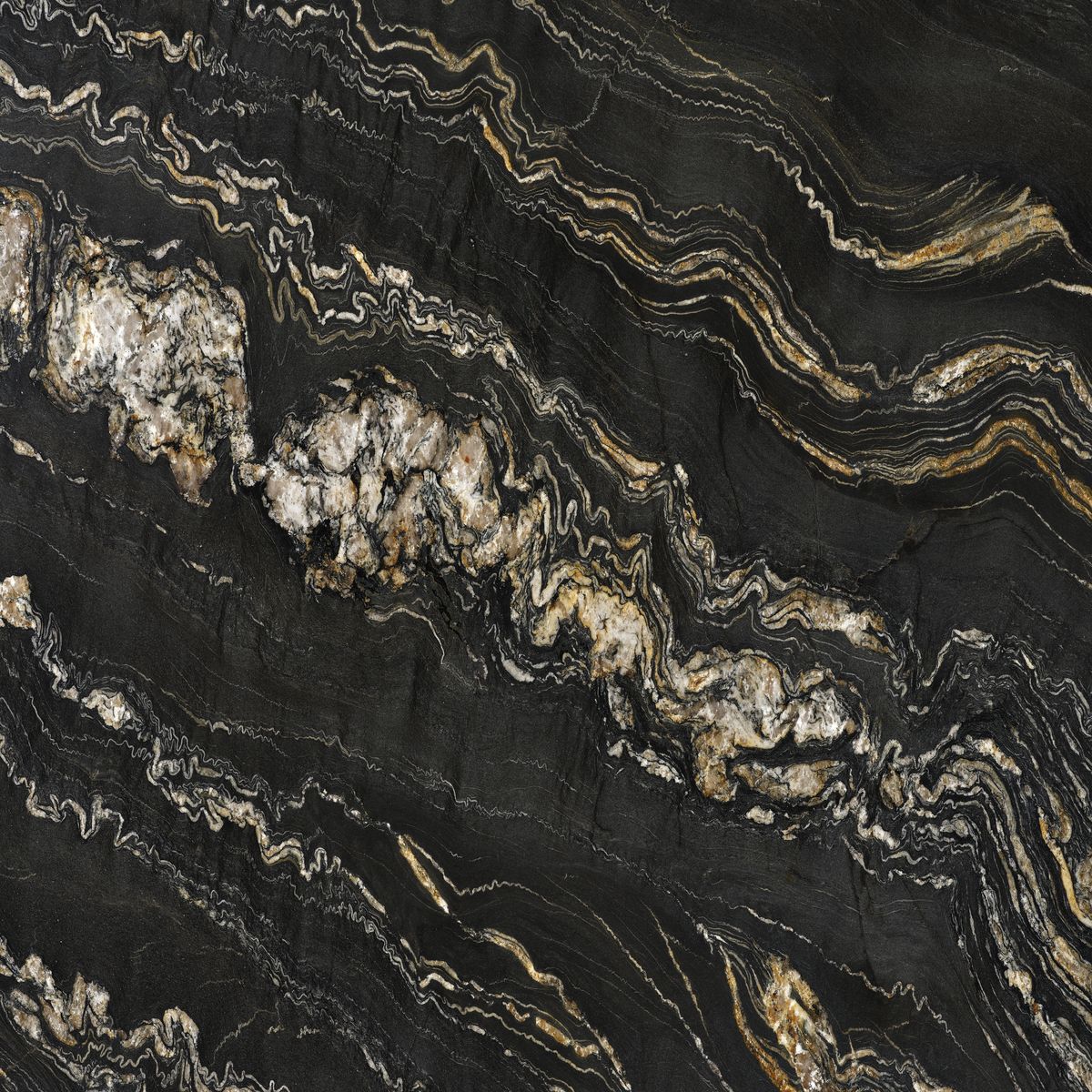 tropical storm - african fusion - black fusion quartzite